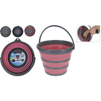 10 Litre Collapsible Bucket - 3 Asstd Colours