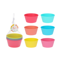 Bright Picnic Bowls - 6pc Set