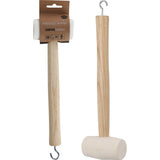 White Rubber Mallet with Peg Extractor