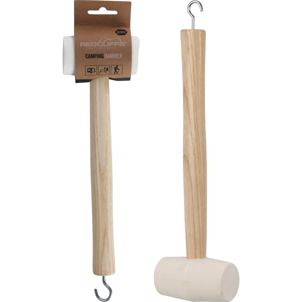 White Rubber Mallet with Peg Extractor
