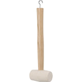 White Rubber Mallet with Peg Extractor