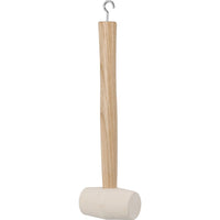 White Rubber Mallet with Peg Extractor