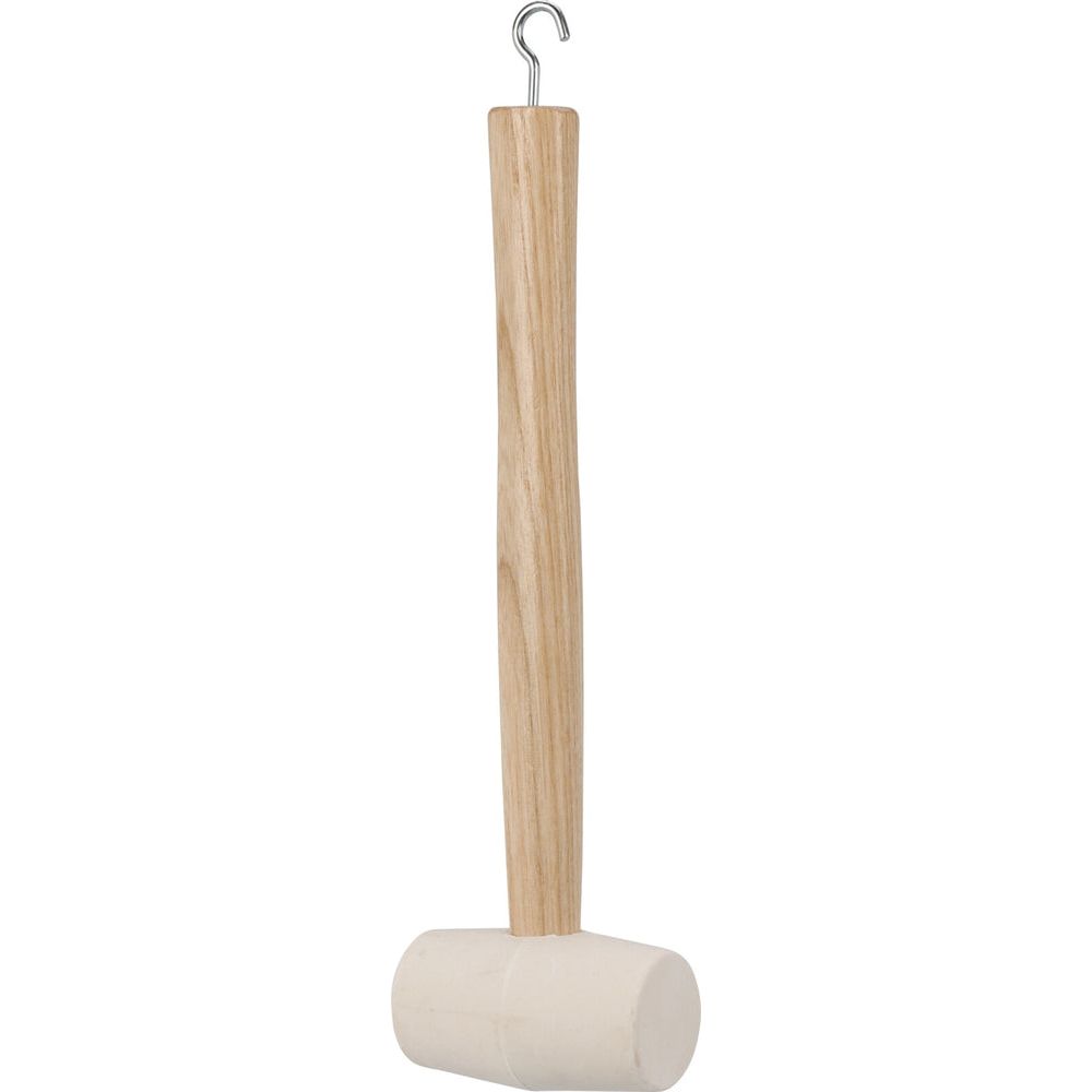White Rubber Mallet with Peg Extractor