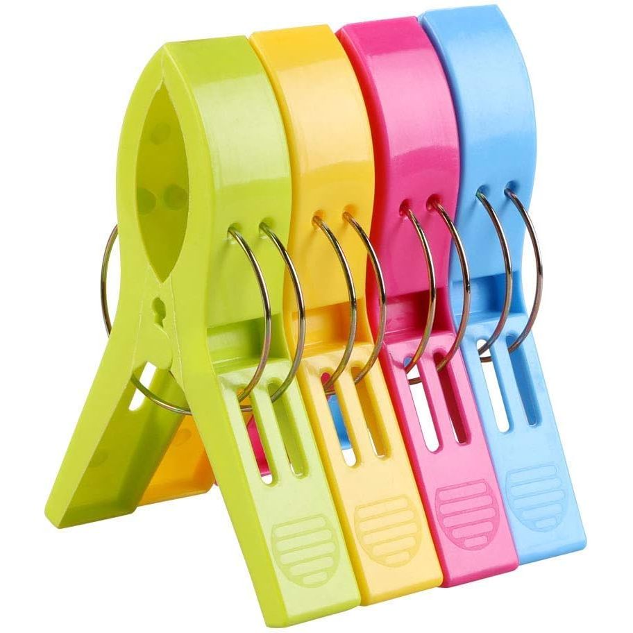 Beach Towel Clips - 4pk