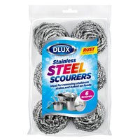Stainless Steel Scourers - 6 Pack