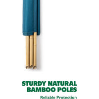 4 Pole Green Striped Eco Friendly Windbreak