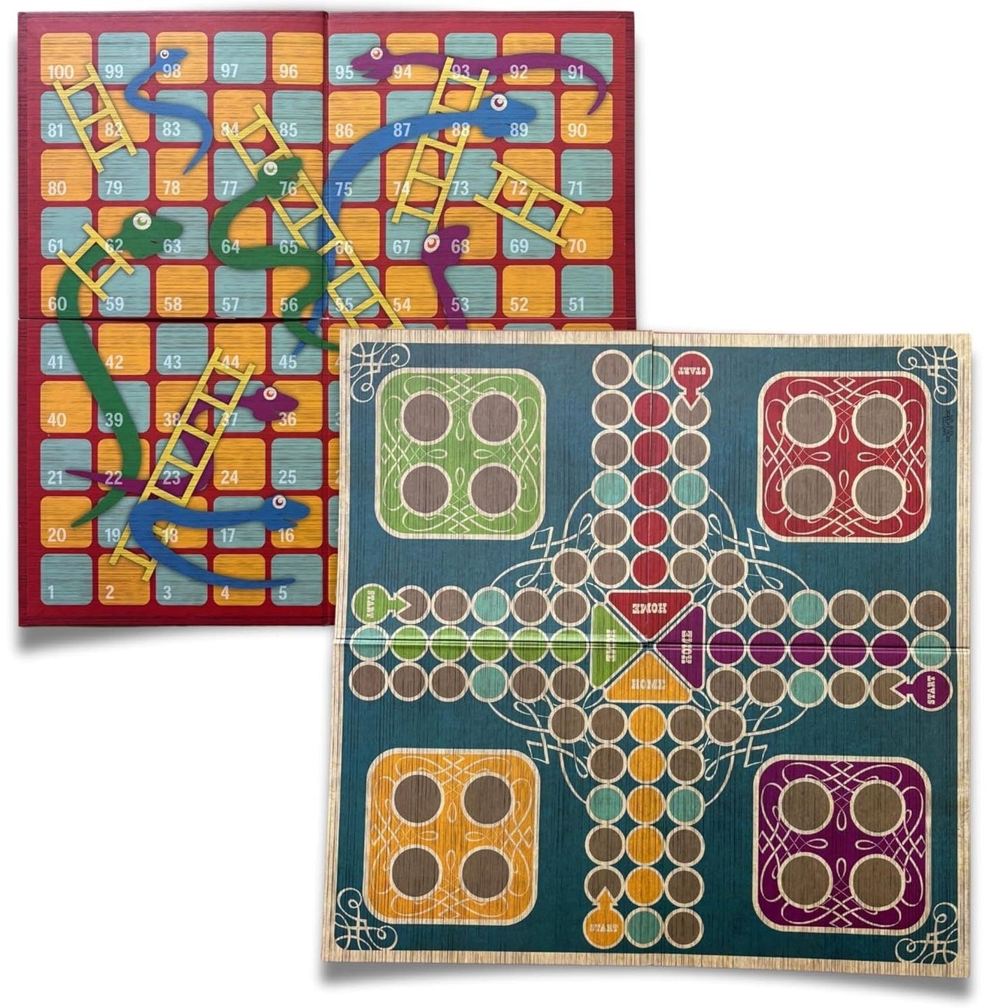 2 in 1 Classic Board Game Set - Ludo / Snakes & Ladders