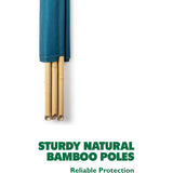 5 Pole Green Striped Eco Friendly Windbreak