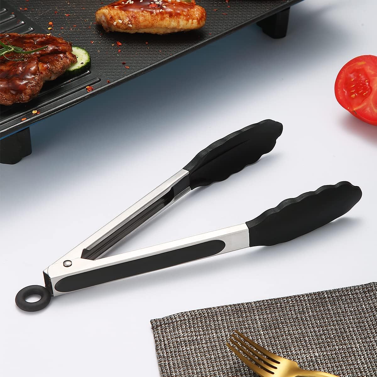 Nylon 9" Food Tongs