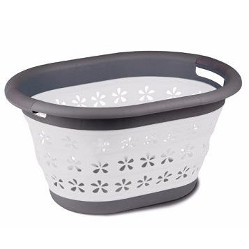 Collapsible Laundry Basket - Assorted Colours