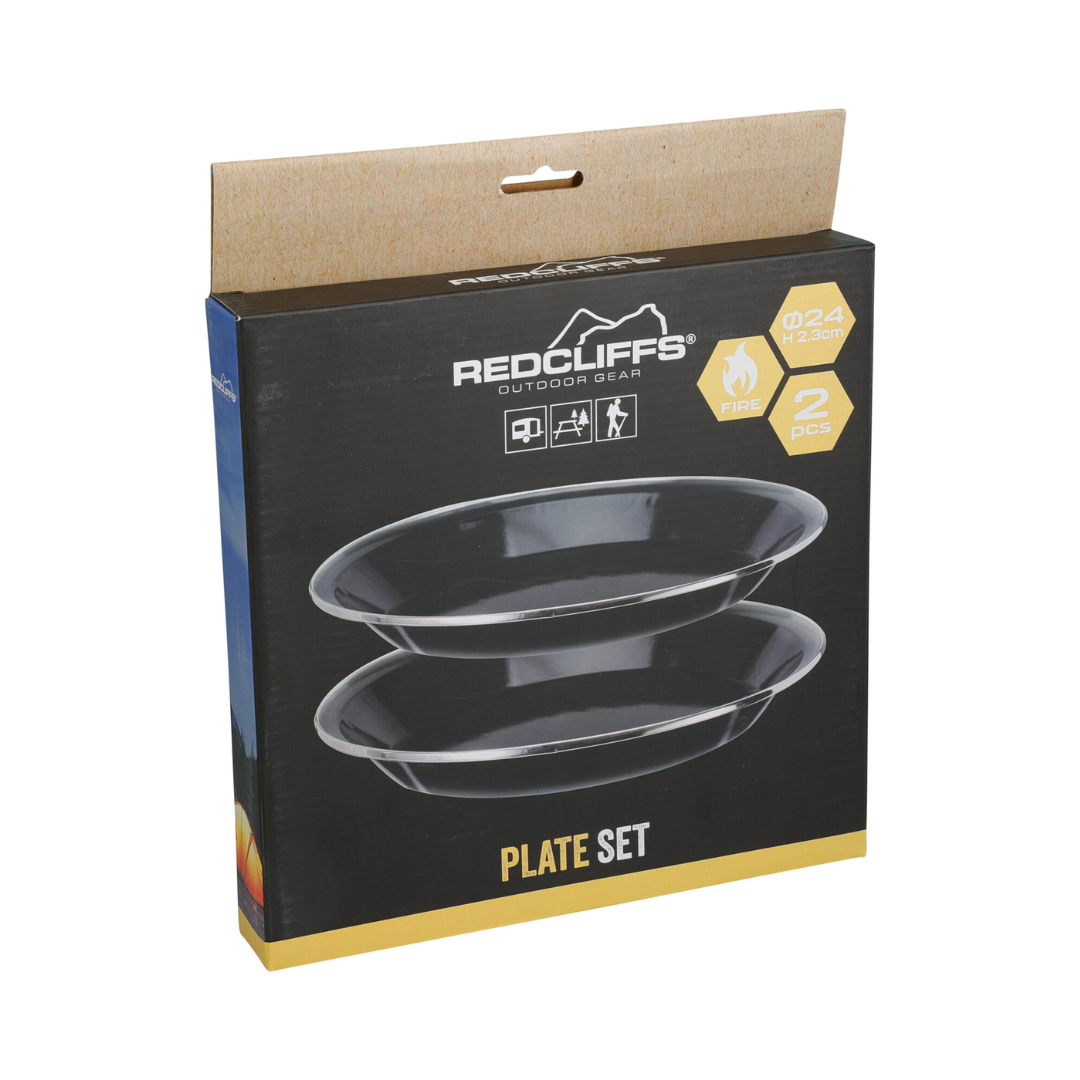 Redcliffs Enamel Camping Plates