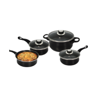 7 Piece Cookware set black Price reduction