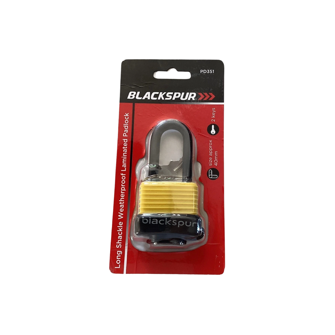 Long Shackle Laminated Steel Padlock (40mm)