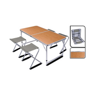 Camping Table & 4 Folding Chairs Set