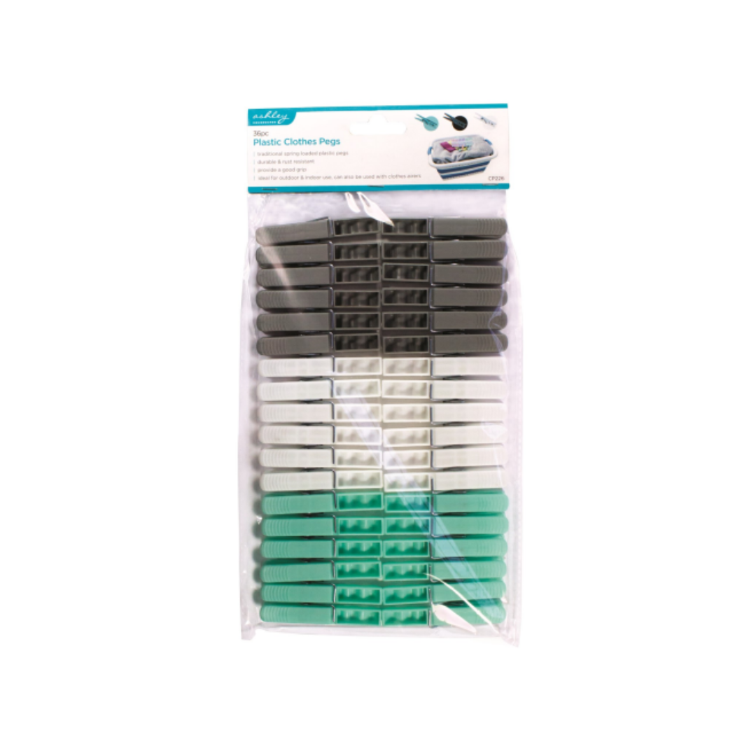 Plastic Clothes Pegs 36pk