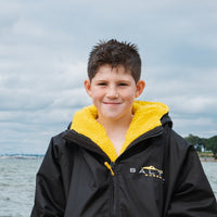 Saltie Junior Changing Robe - Black/Yellow