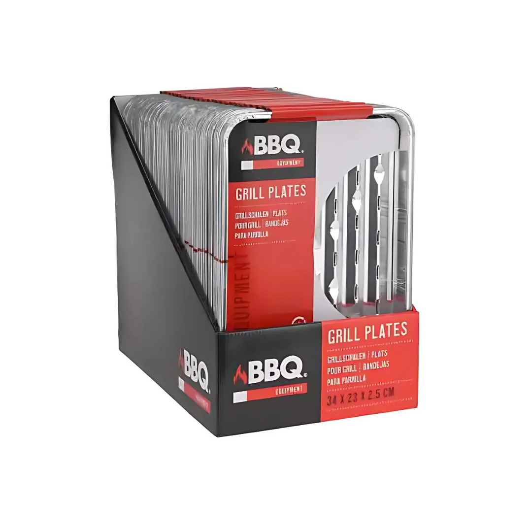 Aluminium BBQ Grill Plates 5pk