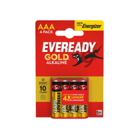 Eveready Size AAA Alkaline Gold Battery (Pack of 4)
