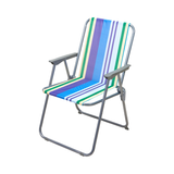 Striped Folding Deck Chair