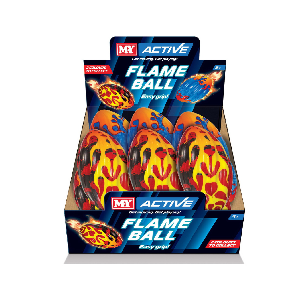 Flame Rugby Ball (17cm Assorted Colours)