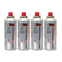 Go System 227g Butane Bayonet Cartridge - Sleeve of 4