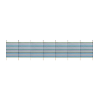 Tall Green Stripe 8 Pole Windbreak