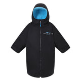 Saltie Junior Changing Robe - Black/Cyan