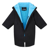 Saltie Junior Changing Robe - Black/Cyan