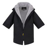 Saltie Junior Changing Robe - Black/Grey