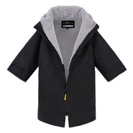 Saltie Junior Changing Robe - Black/Grey