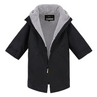 Saltie Junior Changing Robe - Black/Grey