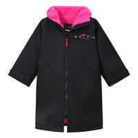 Saltie Junior Changing Robe - Black/Hot Pink