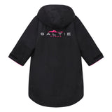 Saltie Junior Changing Robe - Black/Hot Pink