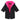 Saltie Junior Changing Robe - Black/Hot Pink