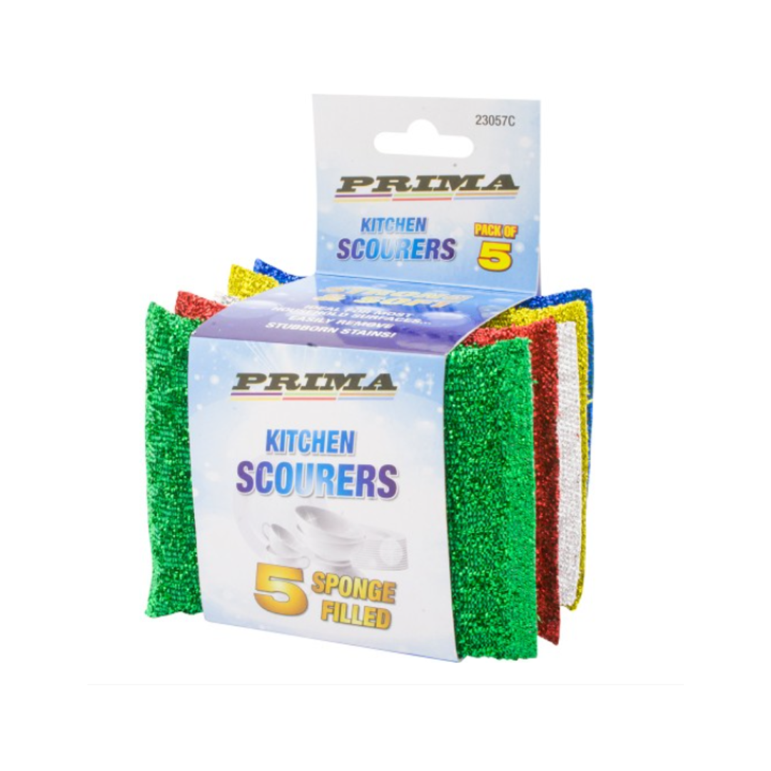 Coloured Scouring Pads (Pack of 5)