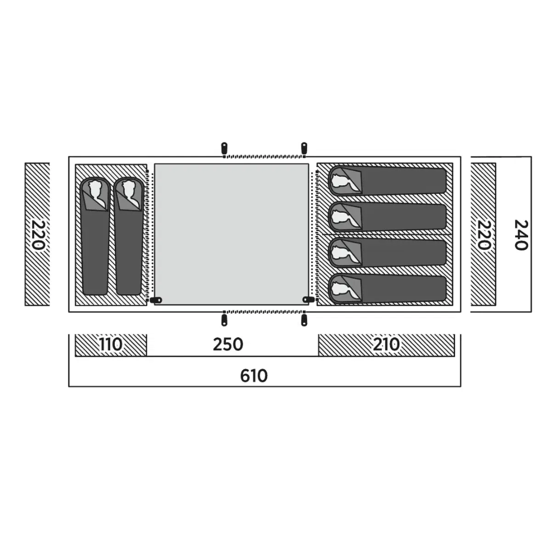 Easy Camp Leka Twin 6 Tent