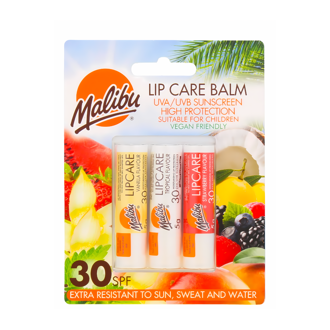 Malibu SPF 30 Lip Balm (Pack of 3)