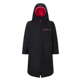 SALTIE Changing Robe in pink, weather resistant, perfect for changing on the beach and made using 100% recycled materials. The SALTIE changing robe is designed keep you warm and dry during your sea swim, beach walks and all of your outdoor adventures.