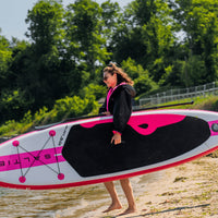SALTIE Changing Robe in pink, weather resistant, perfect for changing on the beach and made using 100% recycled materials. The SALTIE changing robe is designed keep you warm and dry during your sea swim, beach walks and all of your outdoor adventures.