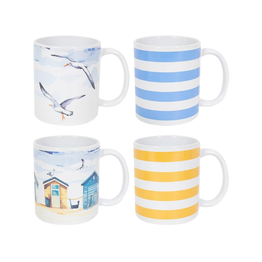 Seaside Stoneware Mugs