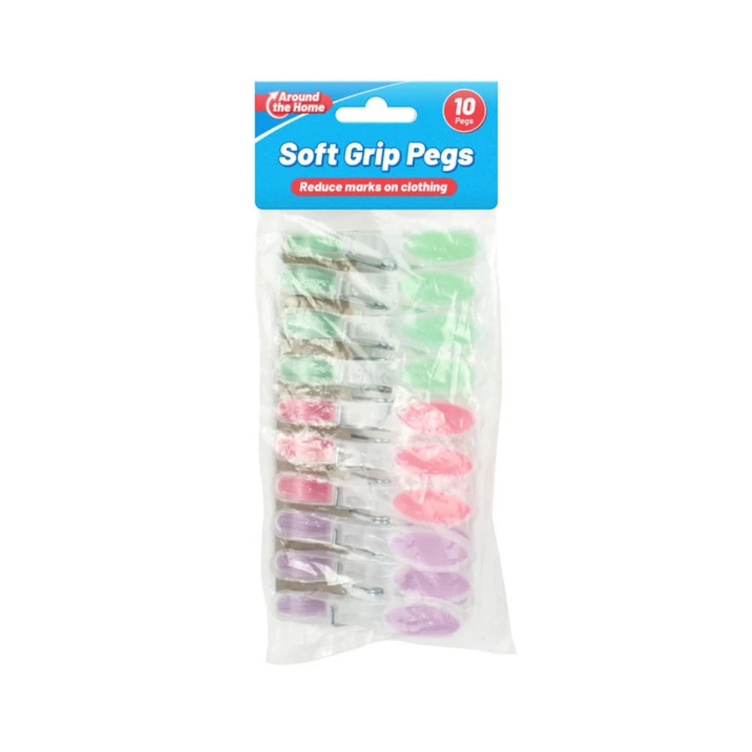 10pk Soft Grip Pegs