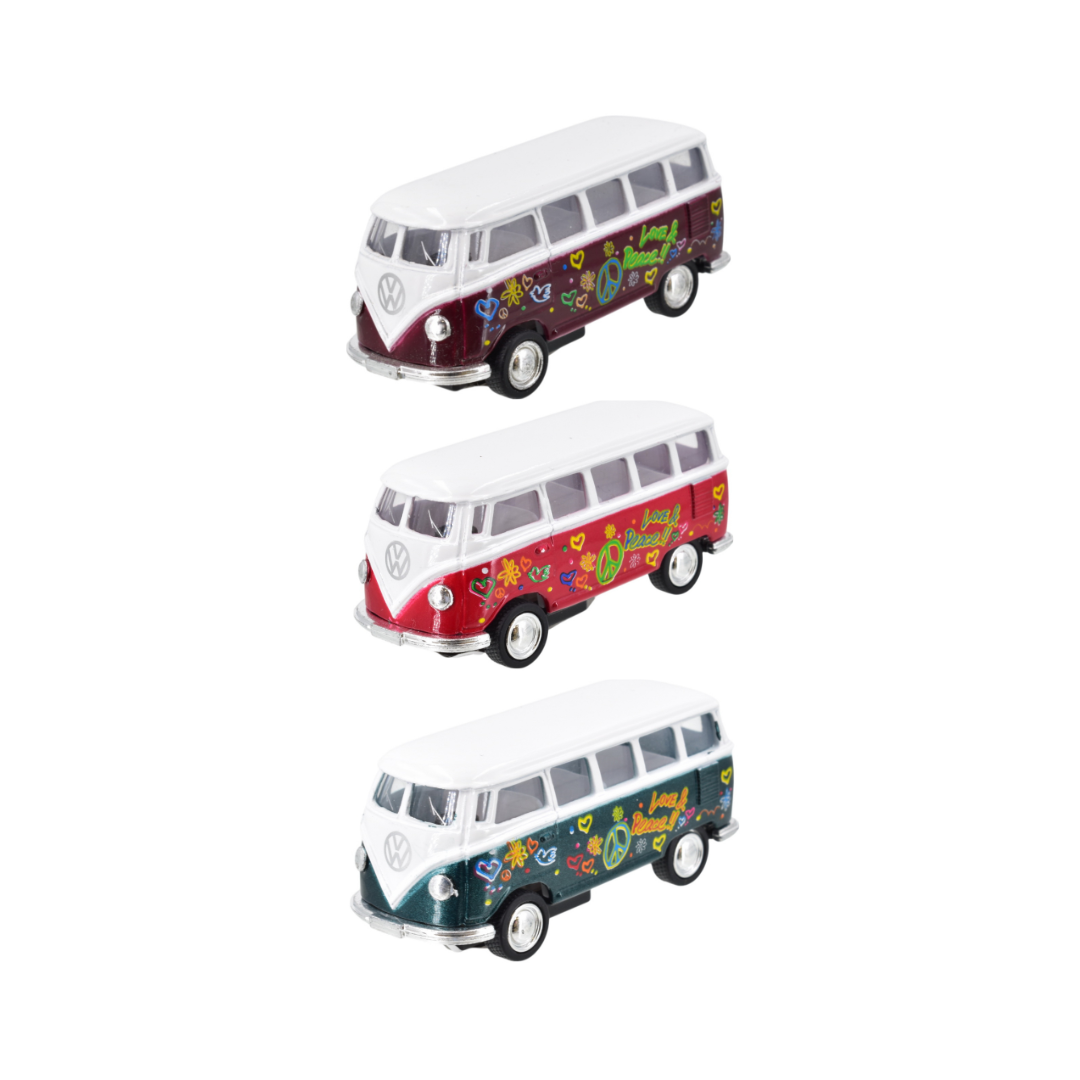 Die Cast VW Combi Peace & Love Design