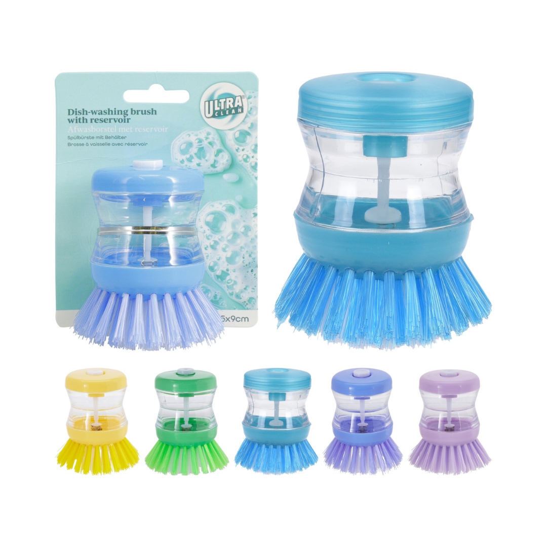 Dishwasher Brush with Soap Reservoir