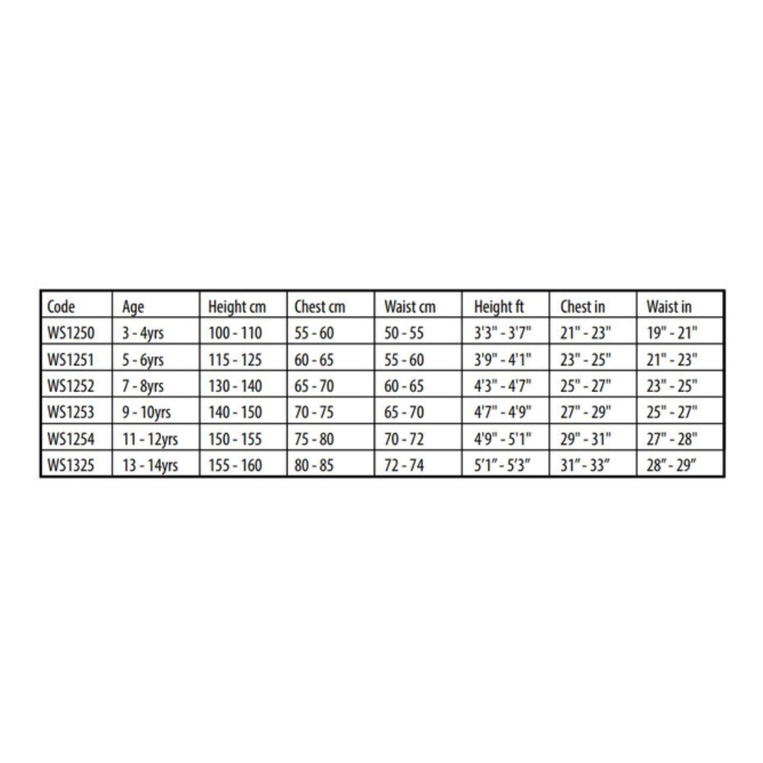 Sharptooth Kids Short Length Wetsuit - Blue