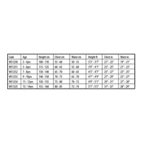 Sharptooth Kids Short Length Wetsuit - Red