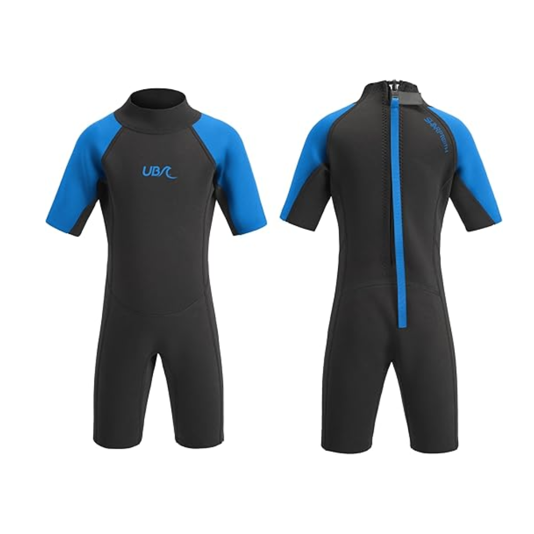 Sharptooth Kids Short Length Wetsuit - Blue