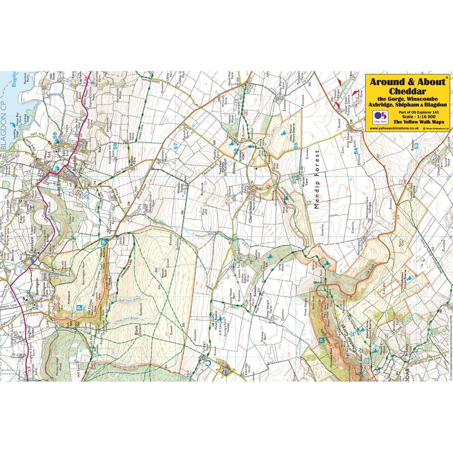 Around & About Cheddar Map