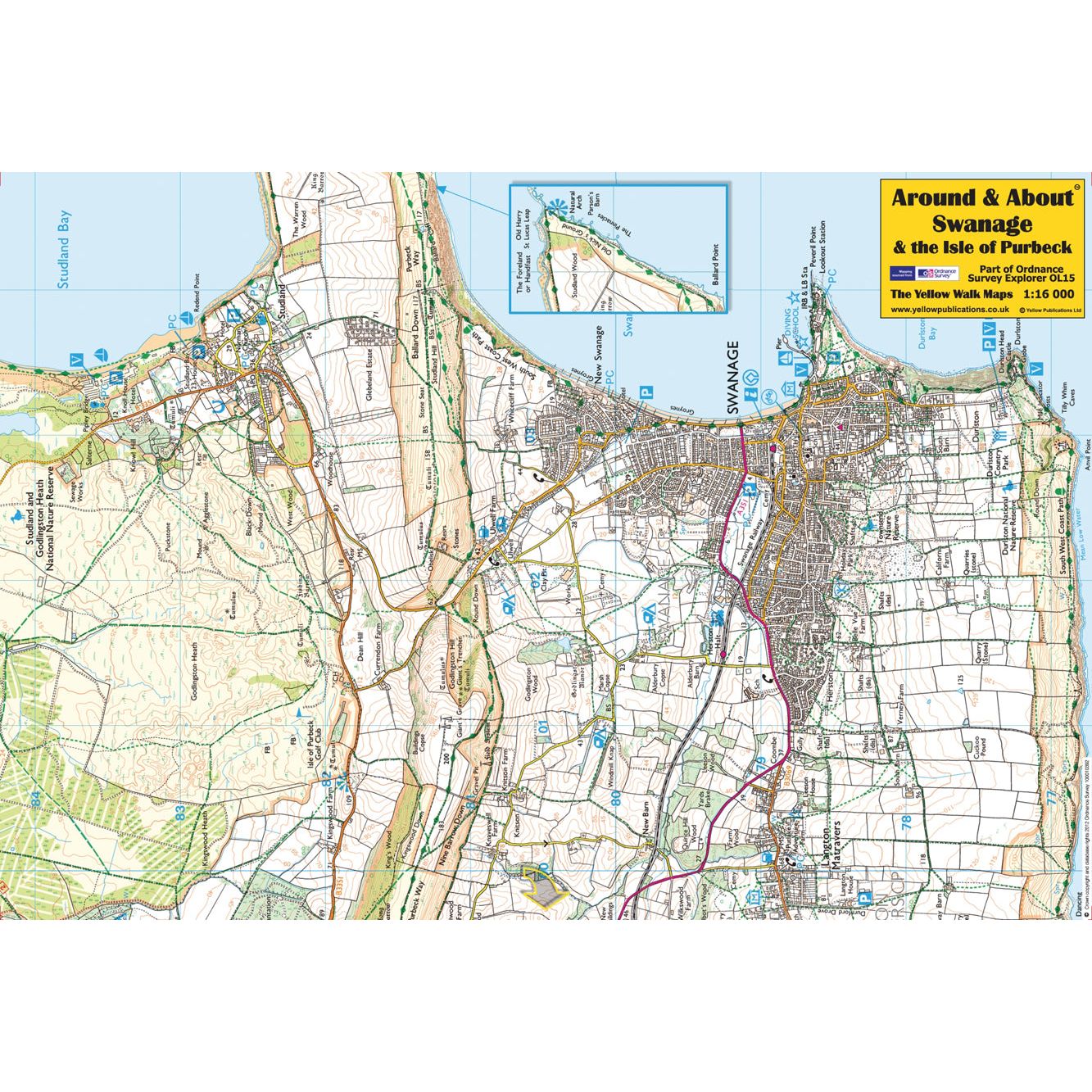 Around & About Swanage Map