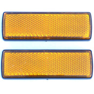 Rectangular Amber Reflector