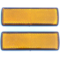 Rectangular Amber Reflector